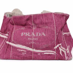 ✨ Authentic Prada Canvas Tote – Pink / Fuchsia – COA Included ✨